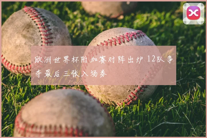 欧洲世界杯附加赛对阵出炉 12队争夺最后三张入场券